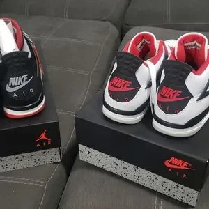 Jordan 4 size 13 Black Red pair and Fire Red pair... Jordan | Shoes | Jordan 4 Size 3 Black Red Pair And Fire Red  main image 3